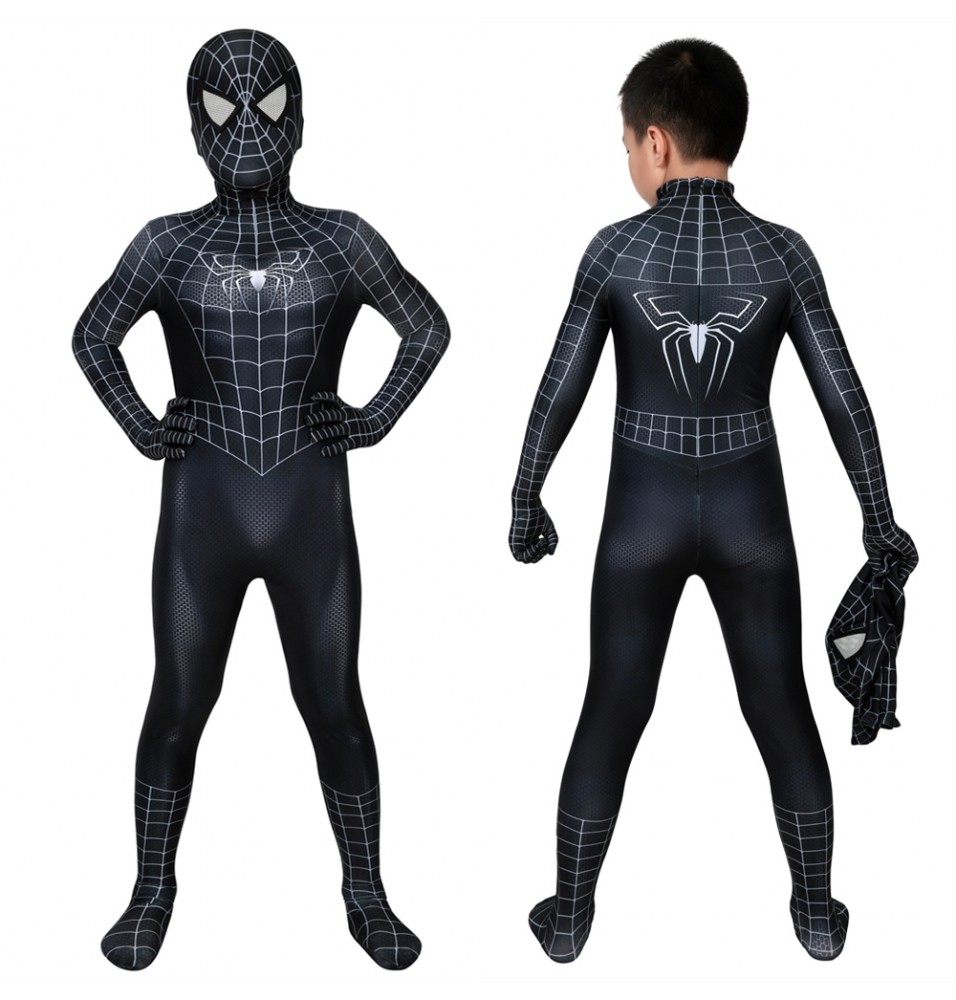 Spider-Man 3 Eddie Brock Venom Kids 3D Jumpsuit