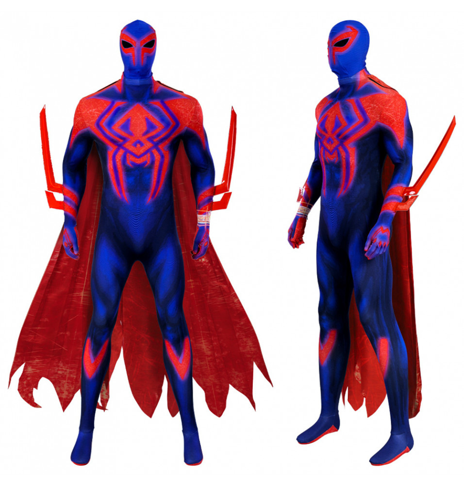 Spider-Man Across the Spider-Verse Cosplay Jumpsuit with Cloak