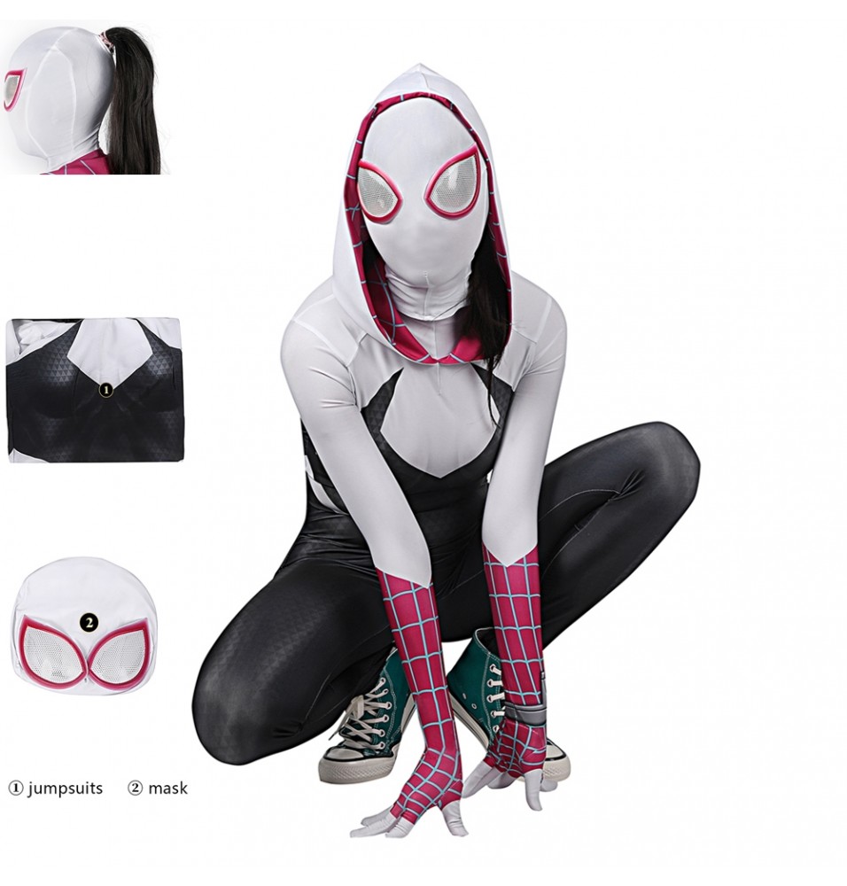 Spider-Man: Across the Spider-Verse Gwen Zentai Jumpsuit