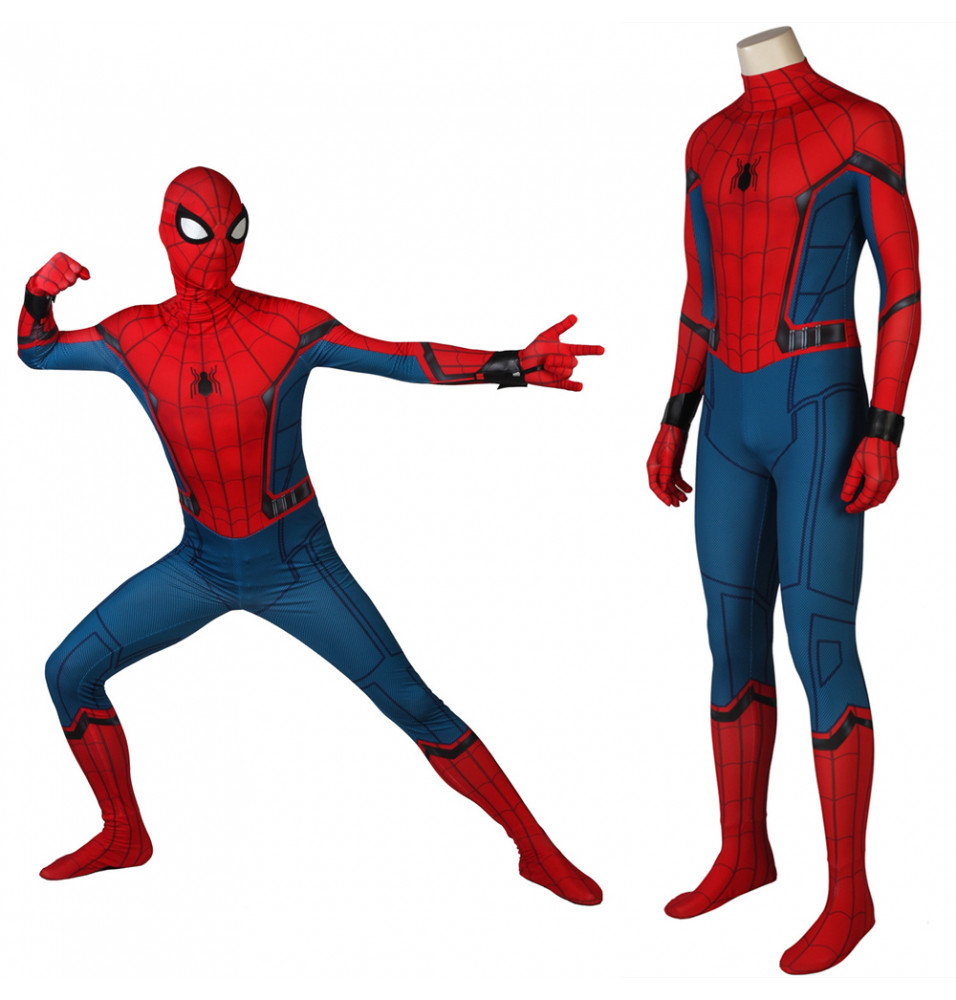 Spider-Man Homecoming Spiderman Peter Jumpsuit 3D Zentai