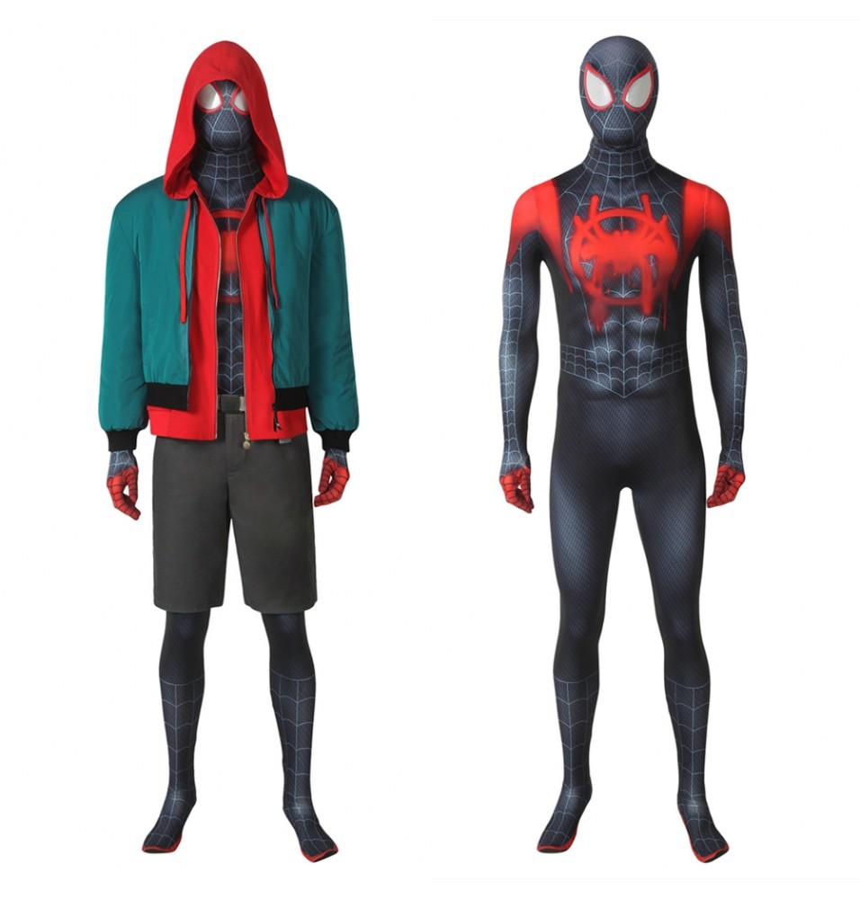 Spider-Man: Into the Spider-Verse Miles Morales Cosplay Costume