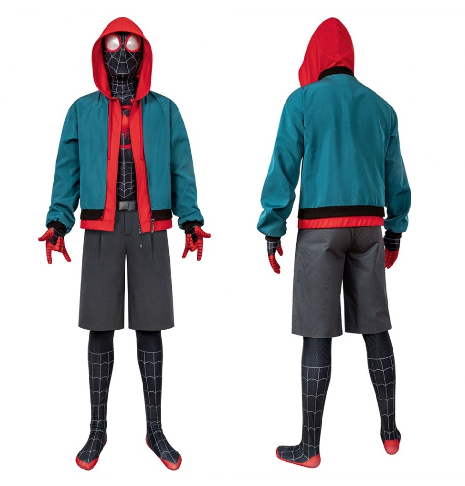 Spider-Man Into the Spider-Verse Miles Morales Cosplay Suit