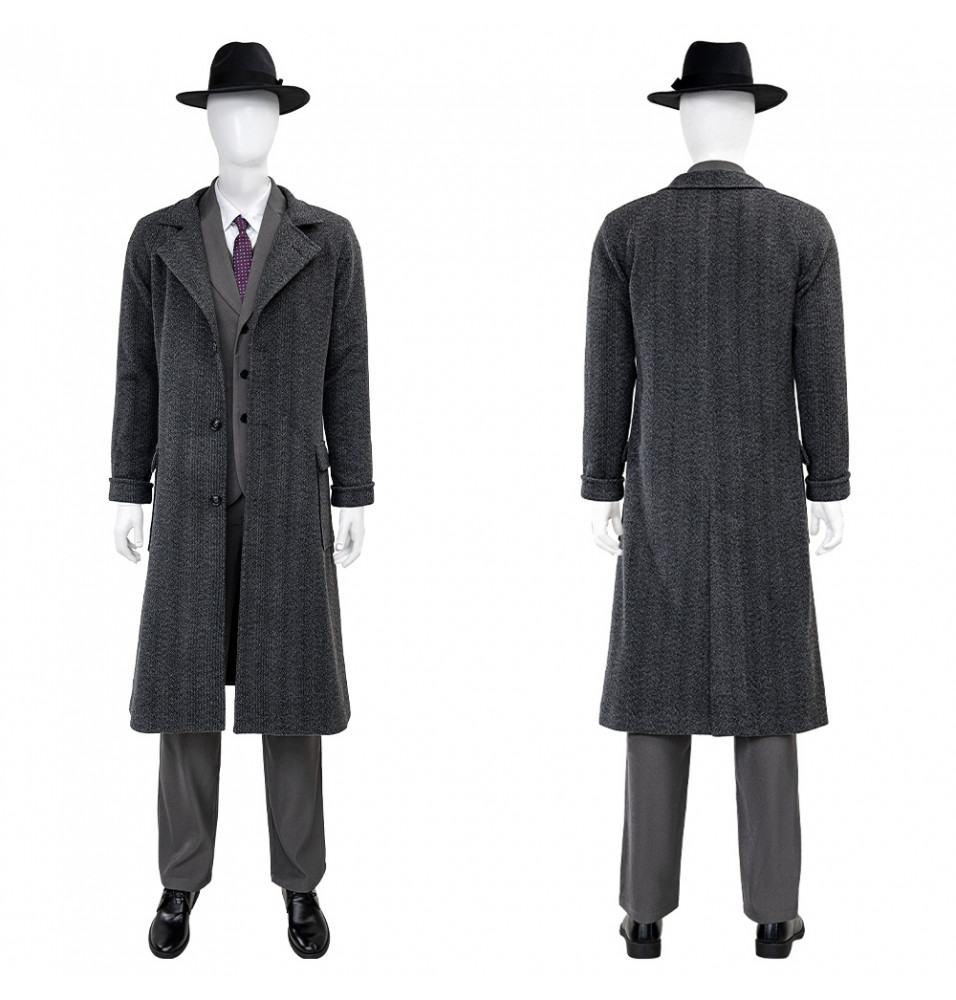 Spider-Man Noir Peter Parker Suit Cosplay Costume