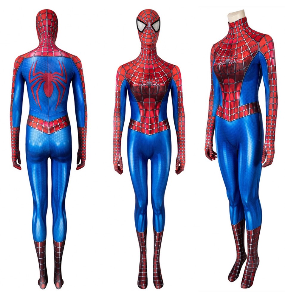 Spider-Man Peter Parker Tobey Maguire 3D Female Jumpsuit