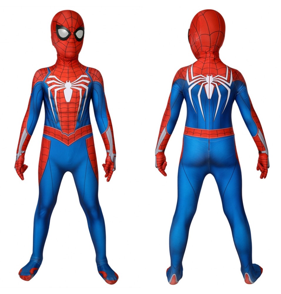 Spider-Man PS4 Spiderman Kids 3D Zentai Jumpsuit