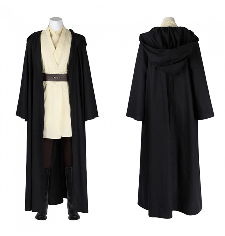 Star Wars The Phantom Menace Qui-Gon Jinn Cosplay Costume