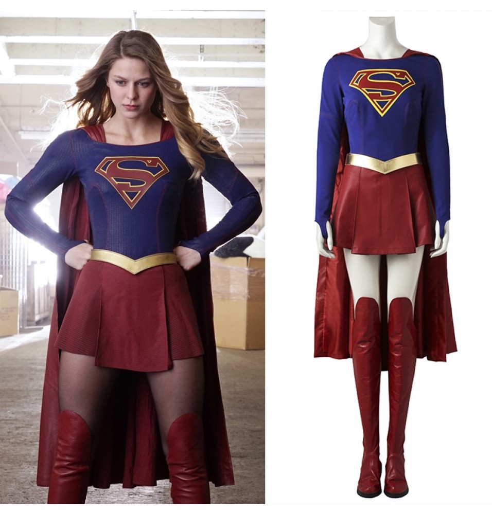 Supergirl Kara Zor-El Danvers Cosplay Costume Deluxe Version