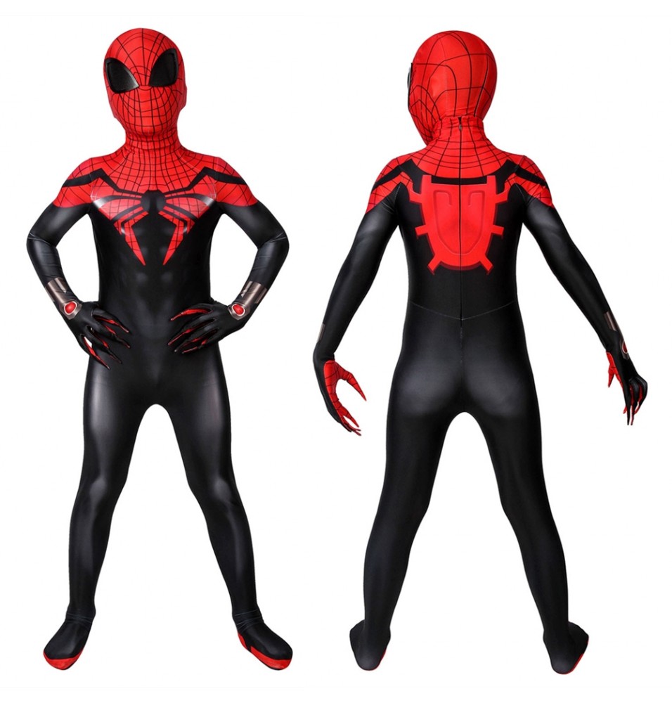 Superior Spider-Man Kids 3D Zentai Jumpsuit