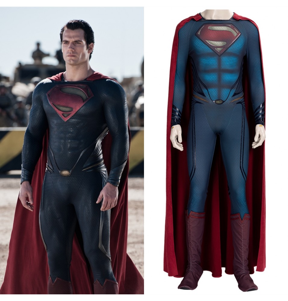 Superman Man of Steel Superman Cosplay Costume