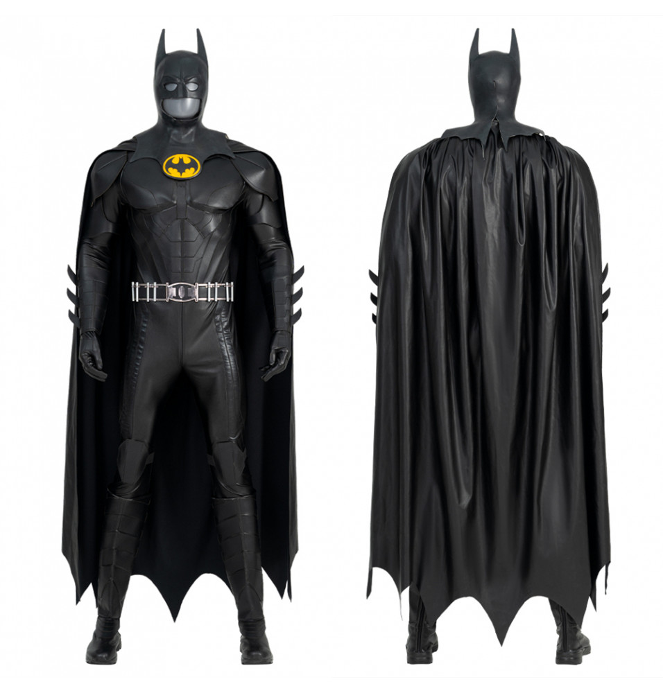 The Flash Bruce Wayne Michael Keaton Batman Cosplay Costume