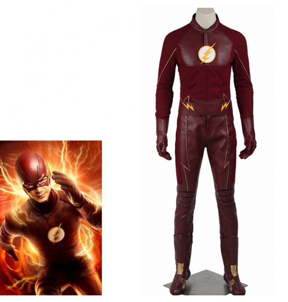 The Flash Season 2 Bartholomew Henry Barry Allen Cosplay Costume