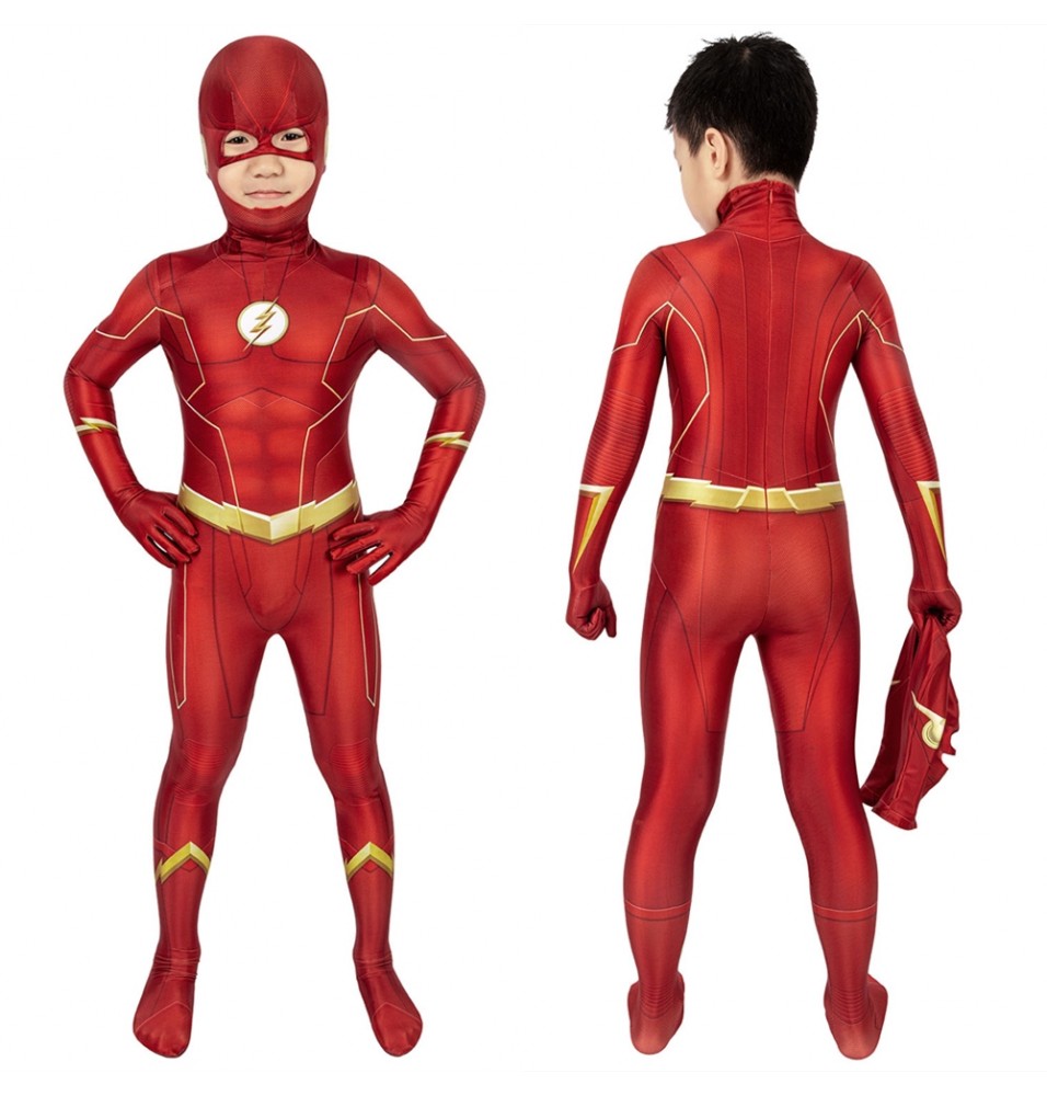 The Flash Season 6 Barry Allen Kids 3D Jumpsuit