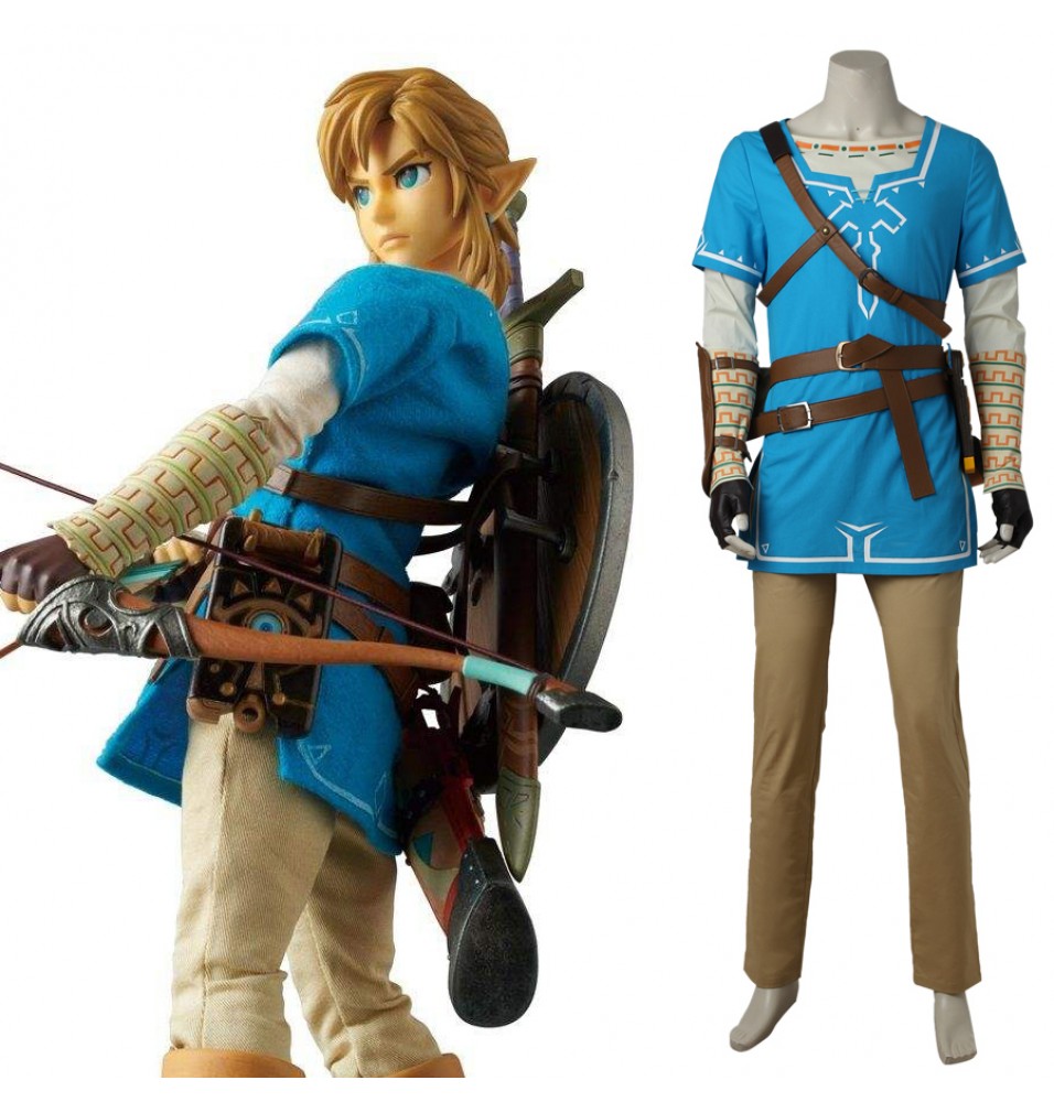 The Legend of Zelda Breath of the Wild Link Cosplay Costume Deluxe