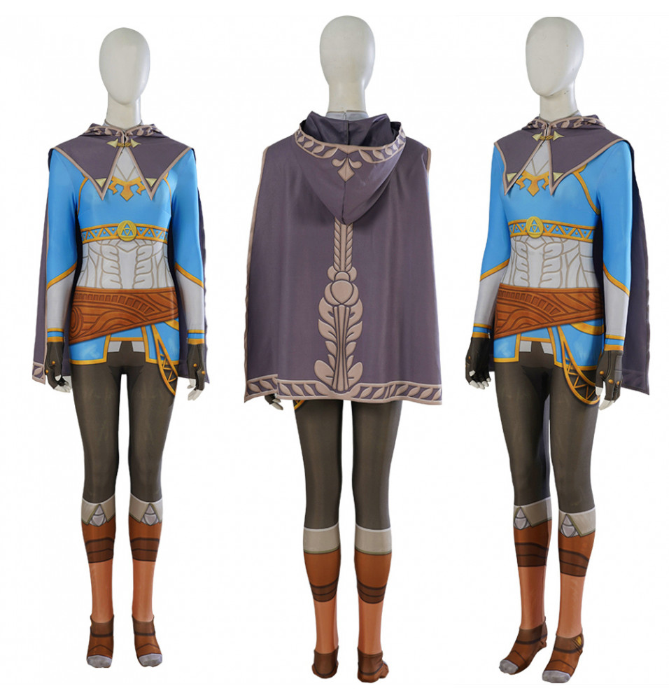 The Legend of Zelda Princess Zelda Cosplay Jumpsuit with Cloak