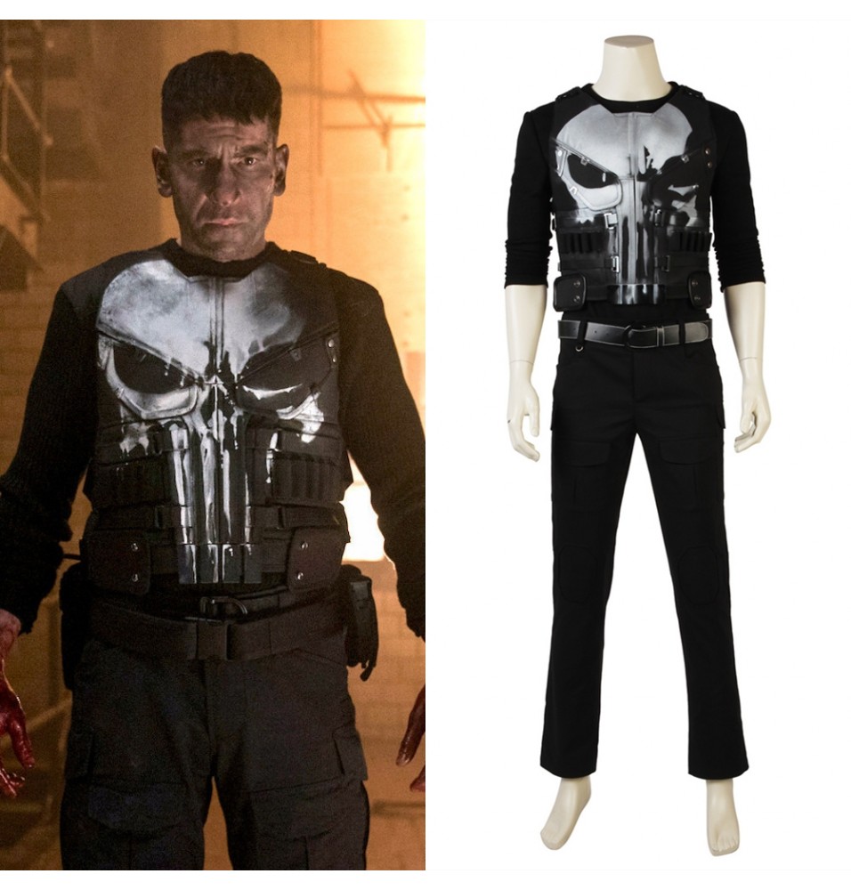 The Punisher Frank Punisher Cosplay Costume