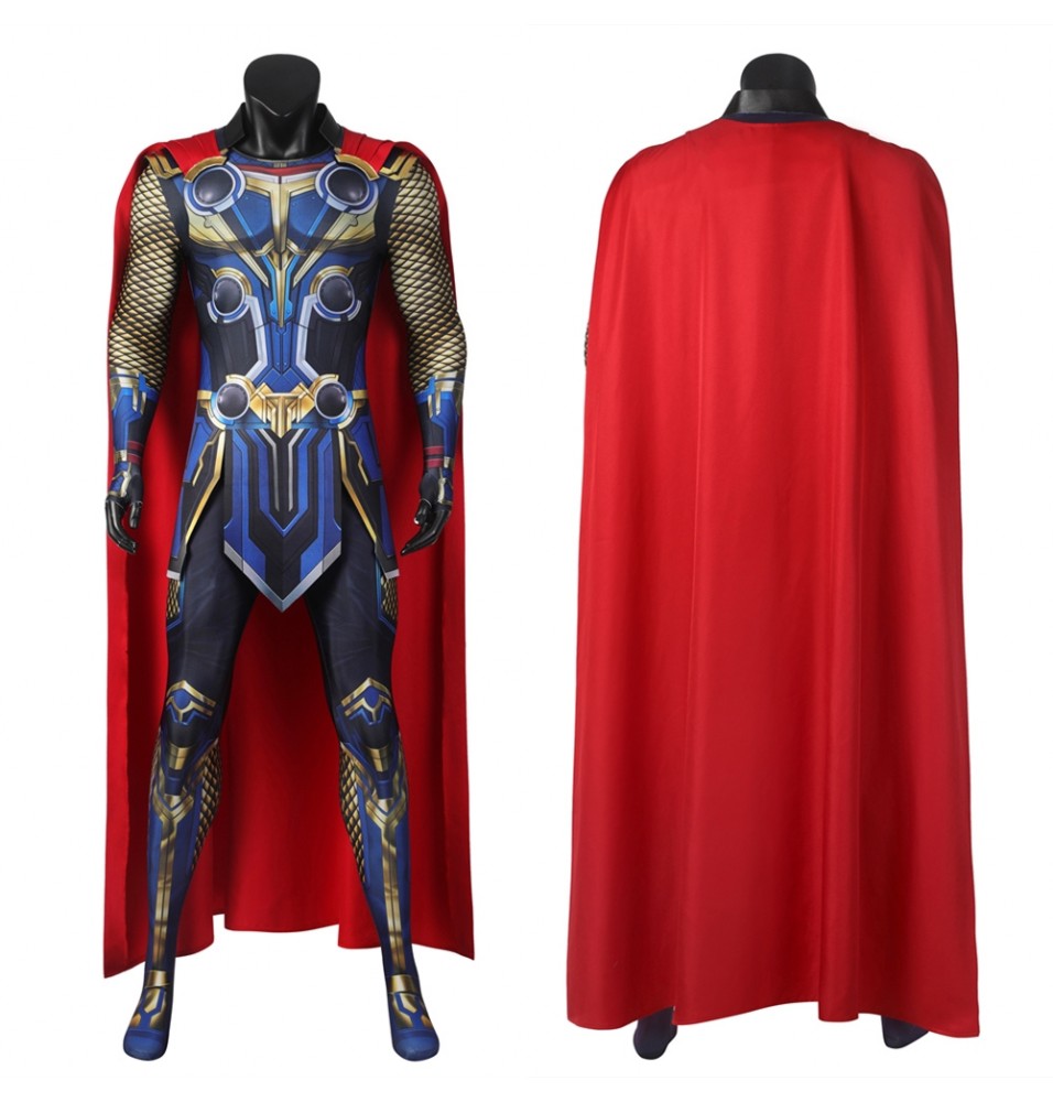 Thor: Love and Thunder Thor Cosplay Jumpsuit with Cloak