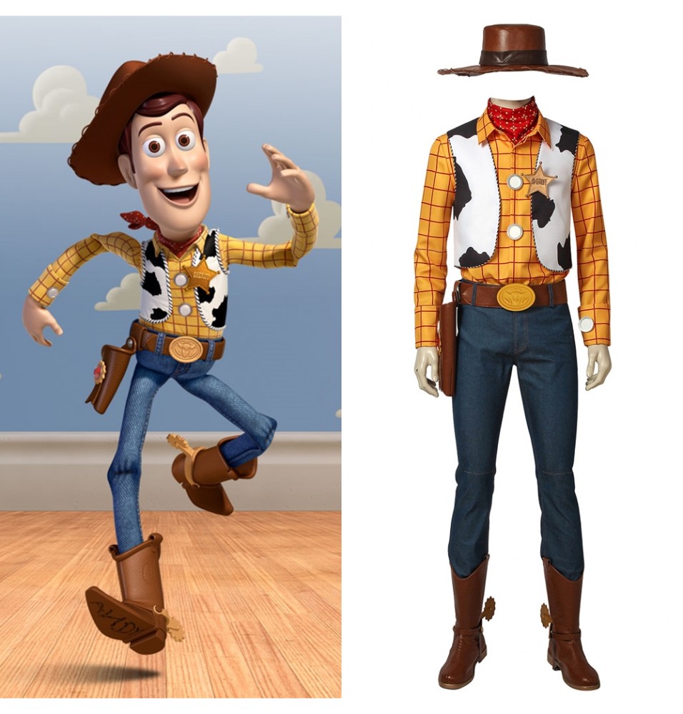 Toy Story Woody Cosplay Costume Full Set.
