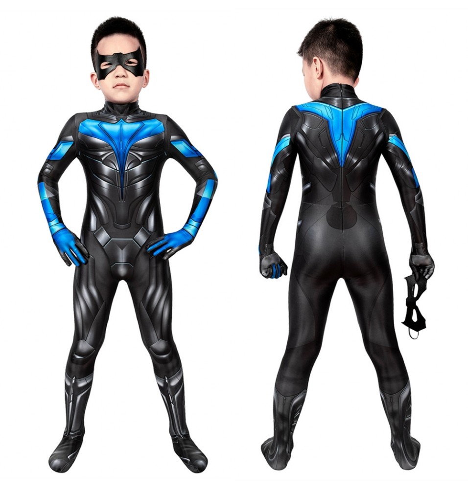 TV Titans Nightwing Kids 3D Jumpsuit