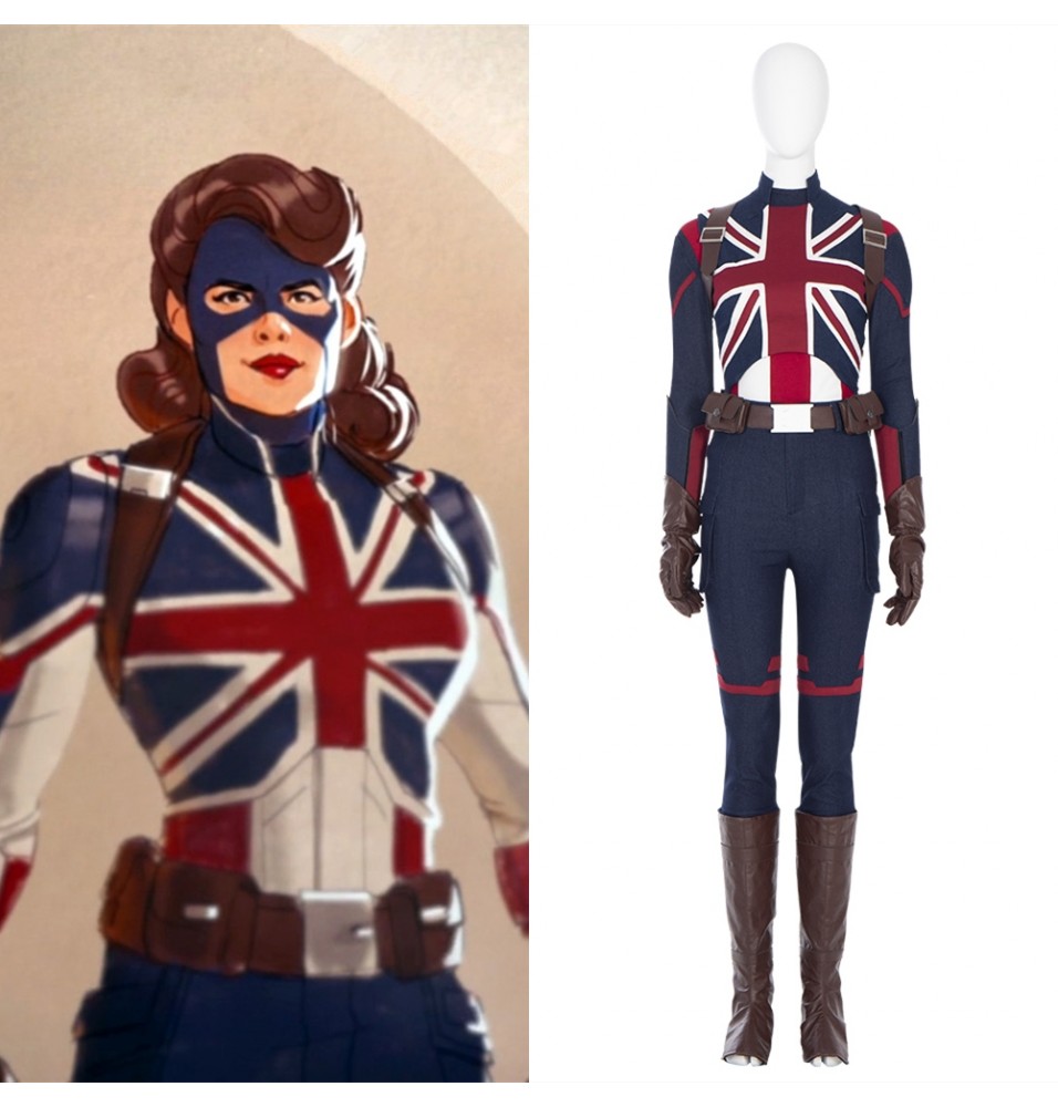 What If Peggy Carter Cosplay Costume Outfit