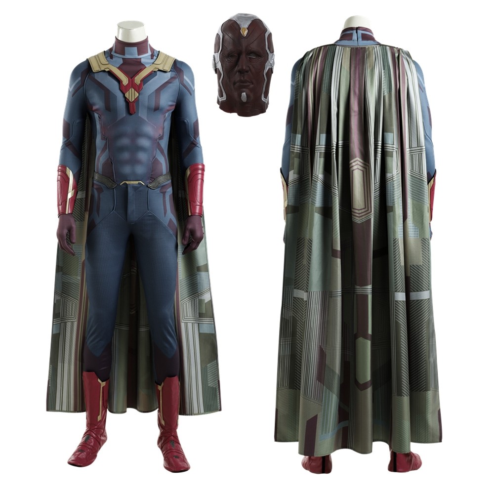 Avengers Infinity War Vision Cosplay Costume