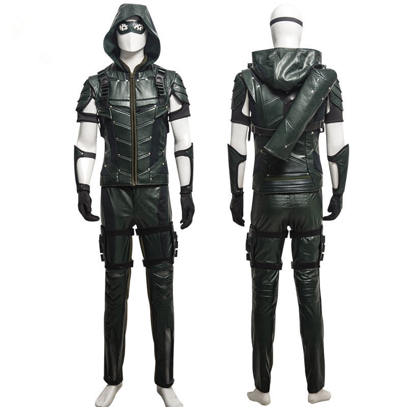 Arrow Season 4 Oliver Queen Cosplay Costume Deluxe Outfit