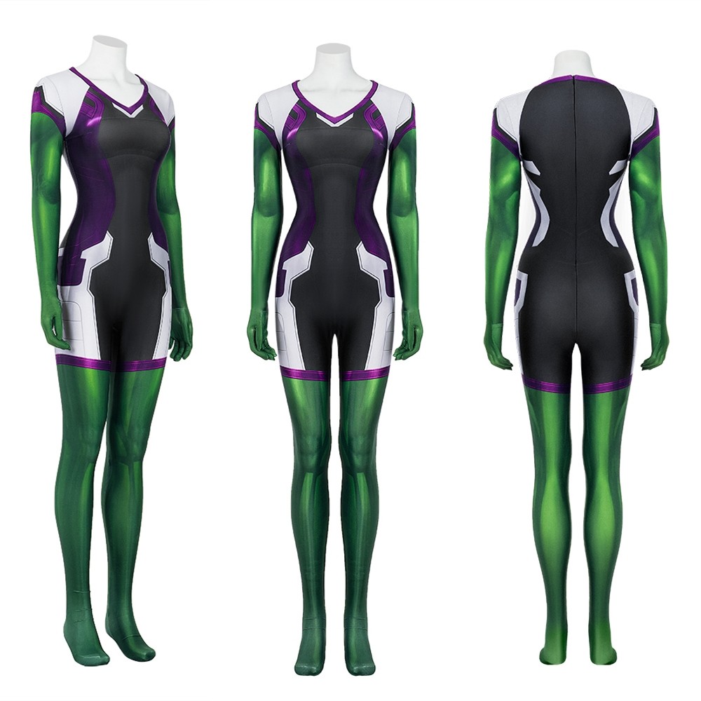 TV She-Hulk Female Hulk Cosplay Jumpsuit