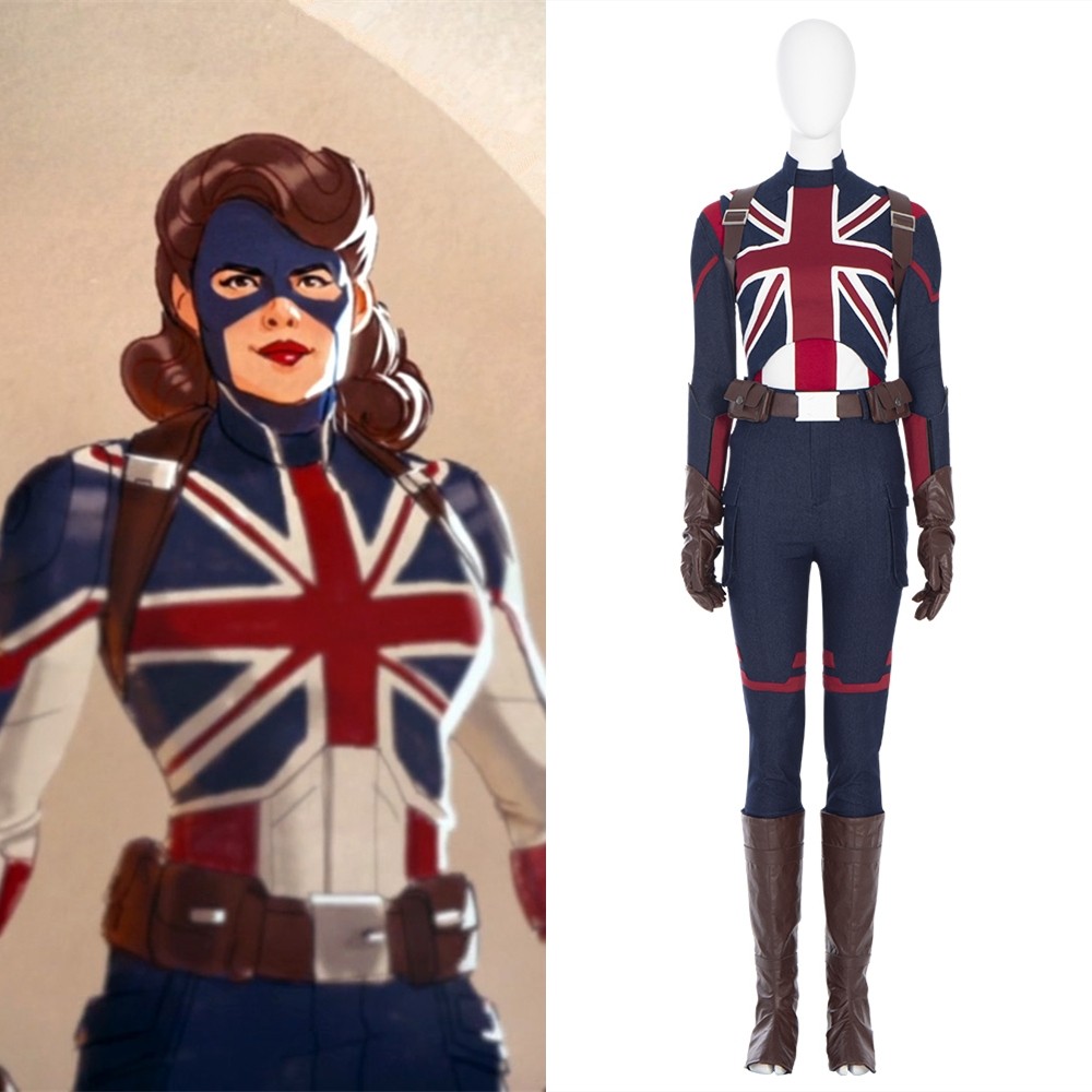 What If Peggy Carter Cosplay Costume Outfit