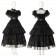 2022 TV Wednesday Addams Iconic Dance Cosplay Dress