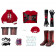 Marvel Rivals Psylocke Red Hat Cosplay Costume