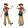 Princess Peach Showtime Cowboy Peach Kids Cosplay Costume