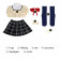 Puella Magi Madoka Magica Miki Sayaka Cosplay Costume