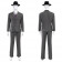 Spider-Man Noir Peter Parker Suit Cosplay Costume