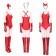 WandaVision Scarlet Witch Wanda Cosplay Costume Red Suit