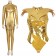 Wonder Woman 1984 Diana Prince Cosplay Costume Golden Suit