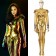 Wonder Woman 1984 Diana Prince Cosplay Costume Golden Suit