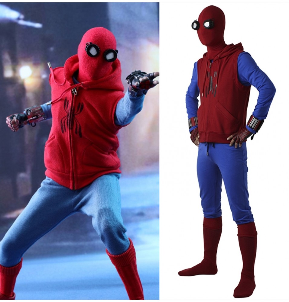 2017 Spider-Man Homecoming Spiderman Cosplay Costume Deluxe