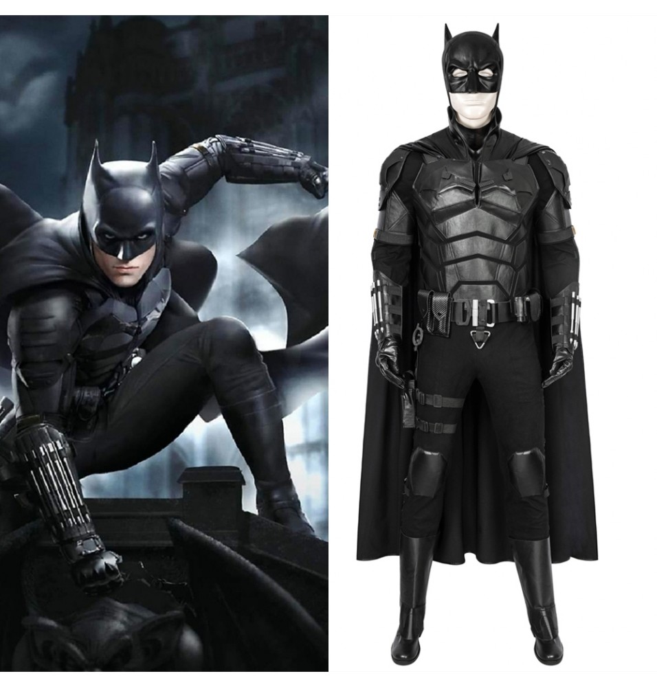 2022 Movie The Batman Robert Pattinson Cosplay Costume Deluxe