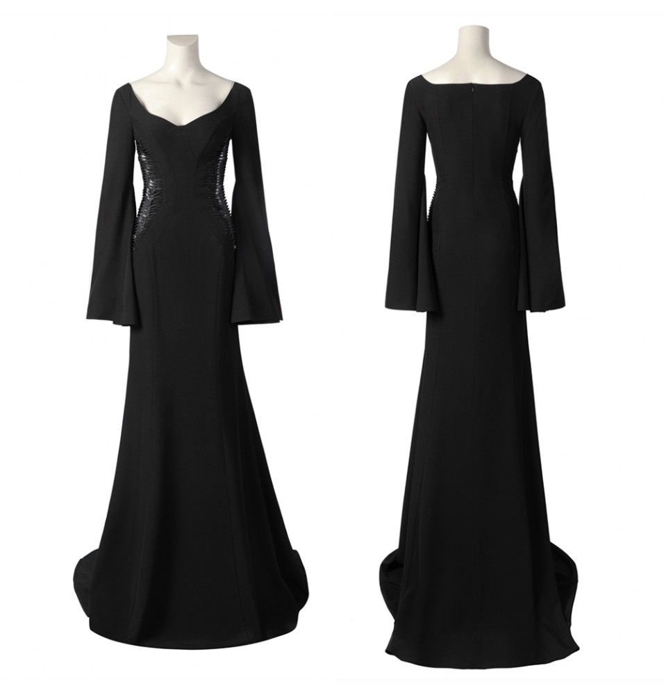 2022 TV Wednesday Morticia Addams Cosplay Dress