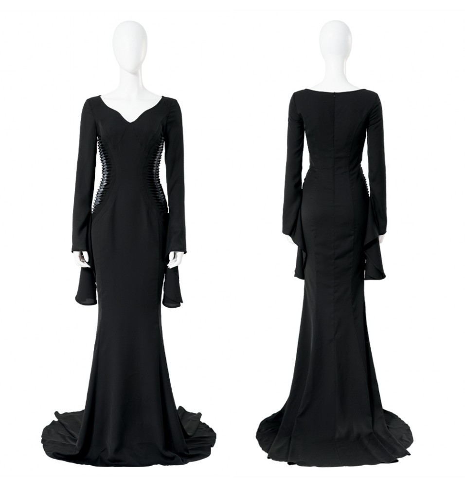 2022 TV Wednesday Morticia Cosplay Dress