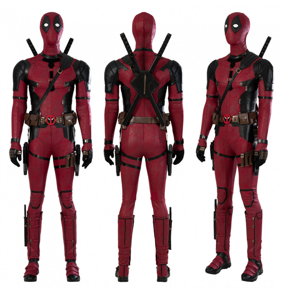 2024 Deadpool 3 Deadpool Cosplay Costume Deluxe Version