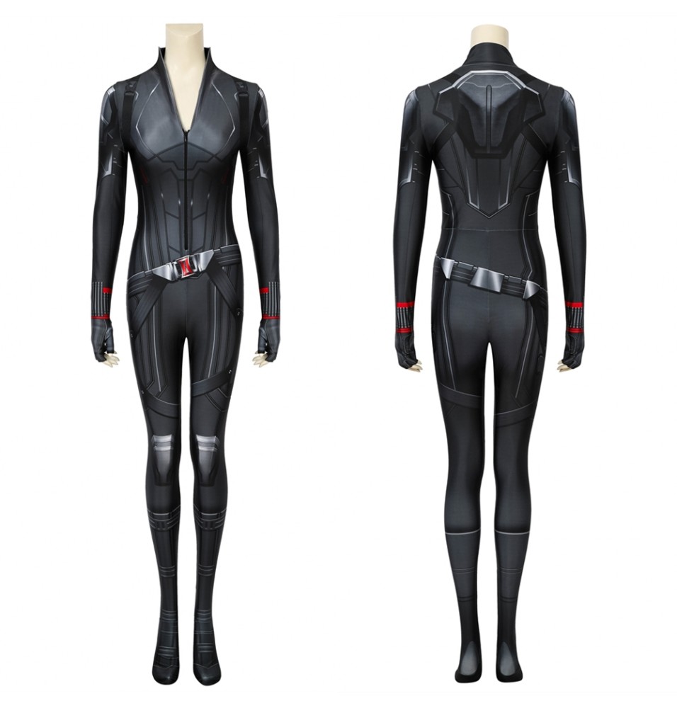 Avengers 4: Endgame Black Widow Natasha Romanoff Black 3D Jumpsuit