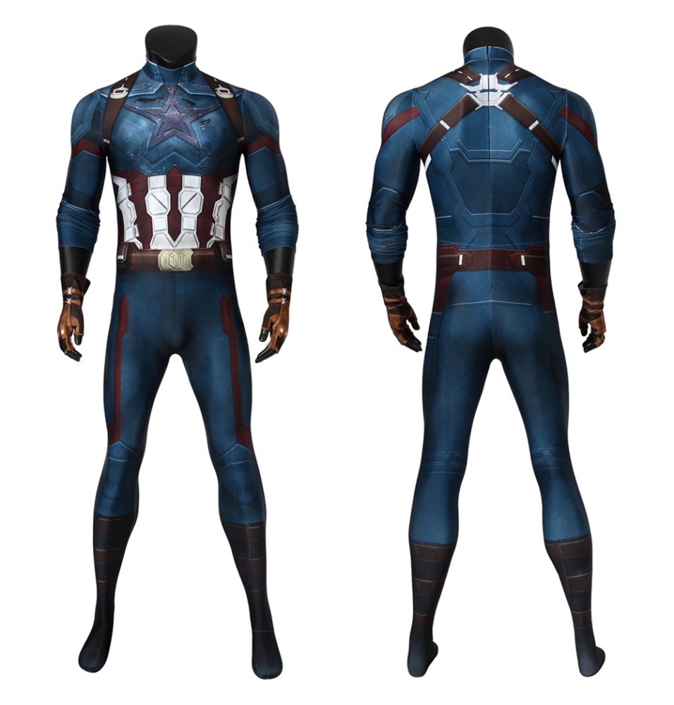 Avengers Infinity War Captain America 3D Jumpsuit