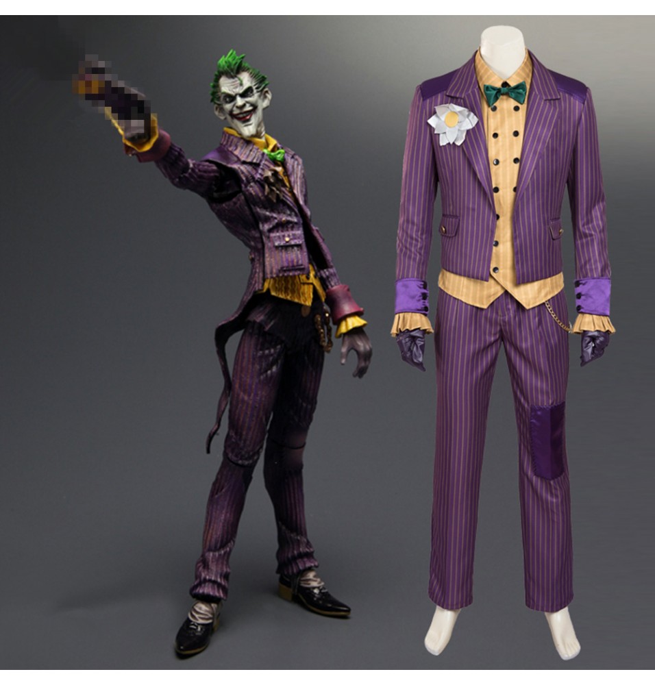 Arkham Asylum Joker Cosplay Costumes