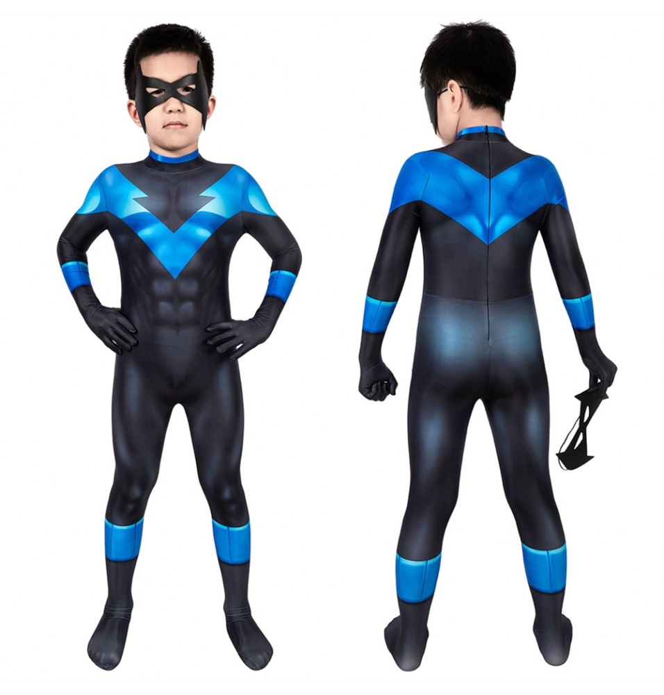 Batman: Under the Red Hood Nightwing Kids 3D Jumpsuit