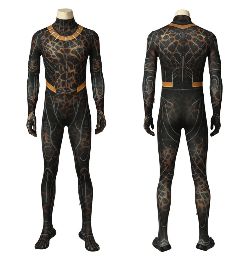 Black Panther Erik Killmonger 3D Zentai Jumpsuit