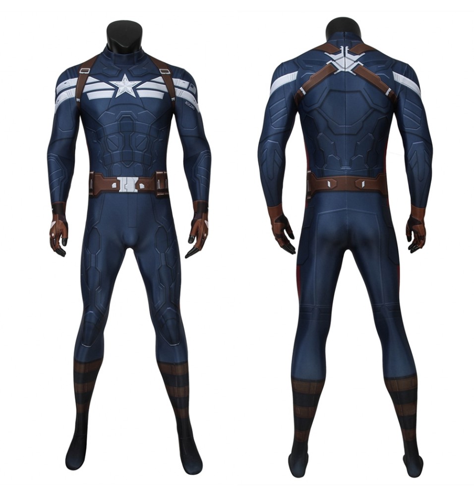 Captain America: The Winter Soldier Steve Rogers 3D Jumpsuit