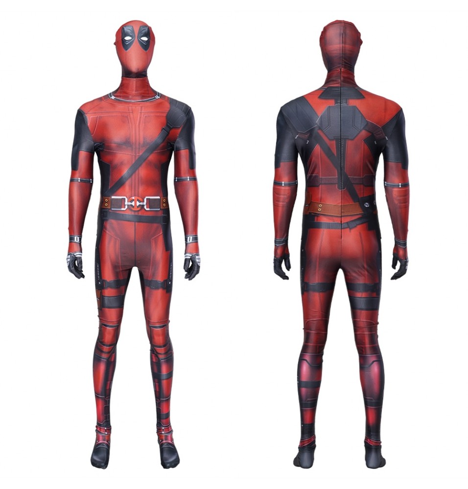 Deadpool Cosplay Lycra Jumpsuit