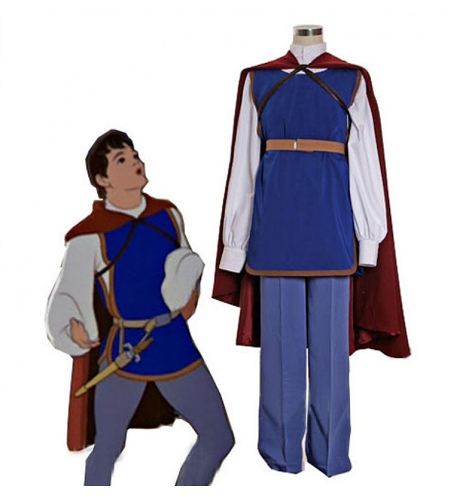 Disney Movie Snow White Prince Cosplay Costumes