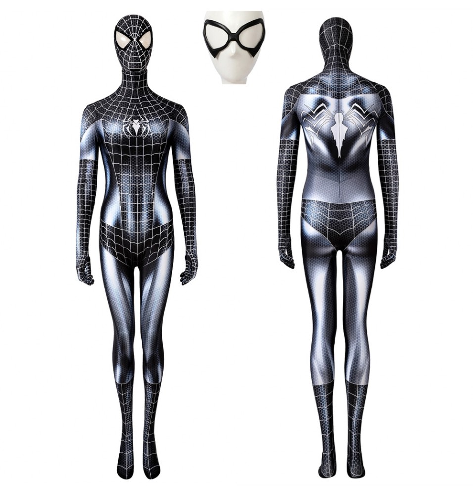 Female Spiderman Black Cat Venom 3D Jumpsuit