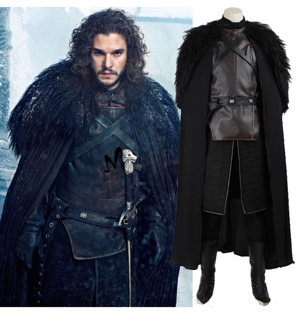 Game of Thrones Jon Snow Cosplay Costume Deluxe Version